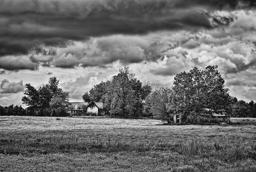 Abandoned Farm in Spring 1tda b/w Photograph by Greg Jackson