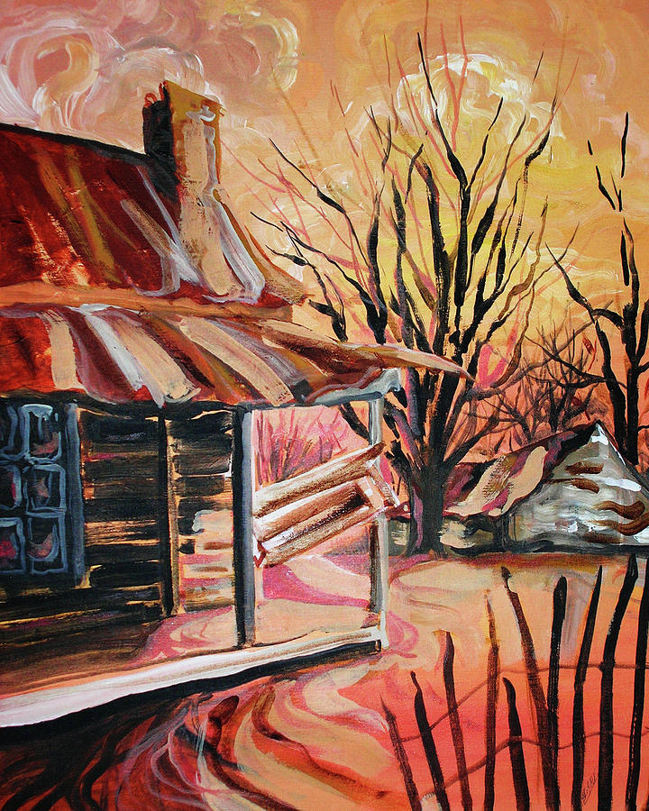 Abandoned Farm Painting by Lizi Beard-Ward