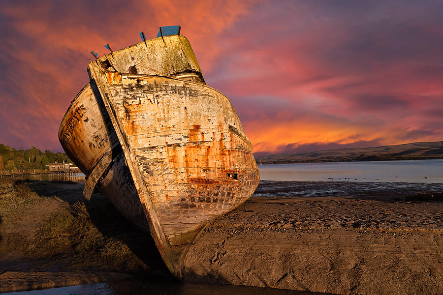 Abandoned Fishing Boat At Inverness Photograph