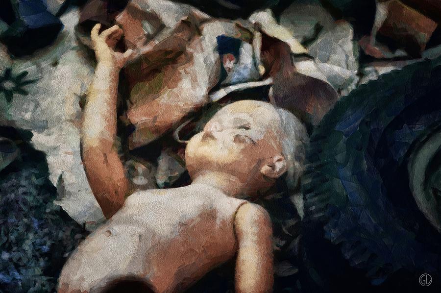 Doll Digital Art - Abandoned by Gun Legler
