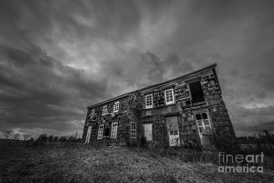 Abandoned History 2 BW Photograph by Michael Ver Sprill