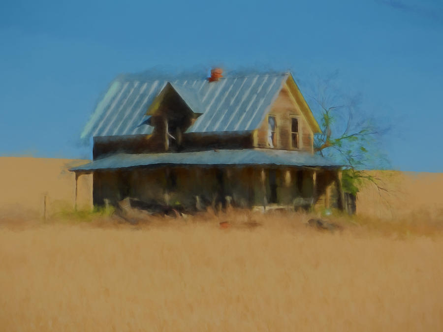 Abandoned Home  Digital Art by Cathy Anderson