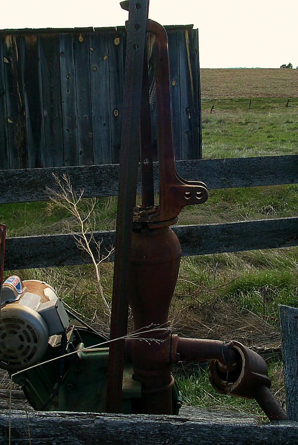 Abandoned Homestead Series water pump Photograph by Cathy Anderson