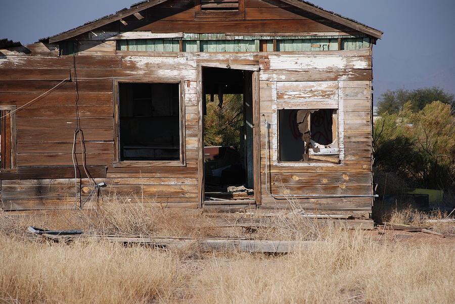 Abandoned House in Desert Photograph by Victoria Feazell - Fine Art America