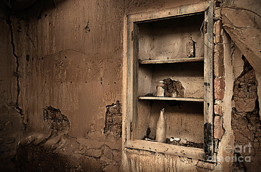 Vintage Photograph - Abandoned Kitchen Cabinet b by RicardMN Photography