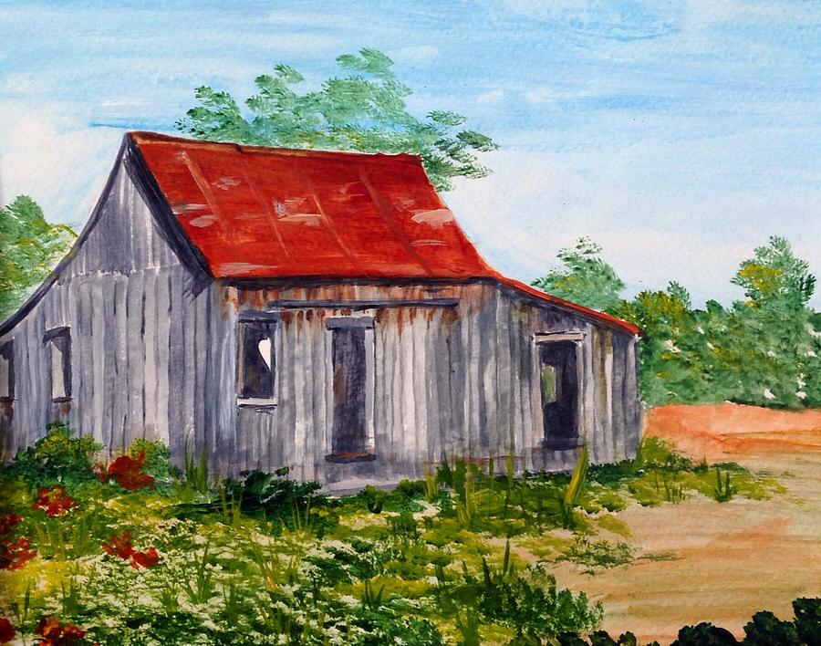 Barn Painting - Abandoned by Martha Efurd