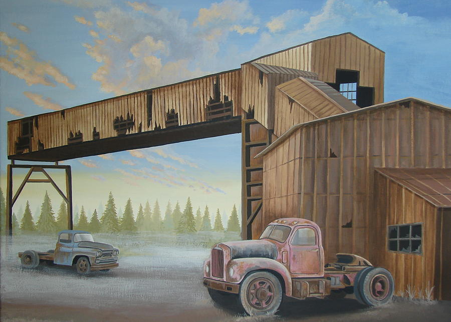 Transportation Painting - Abandoned Mine by Stuart Swartz