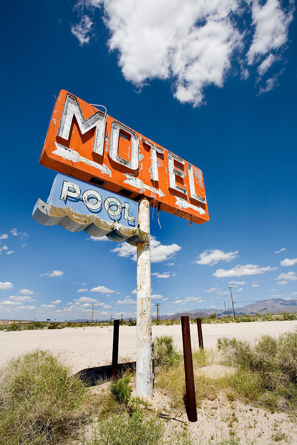 Desert Photograph - Abandoned Motel by Peter Tellone