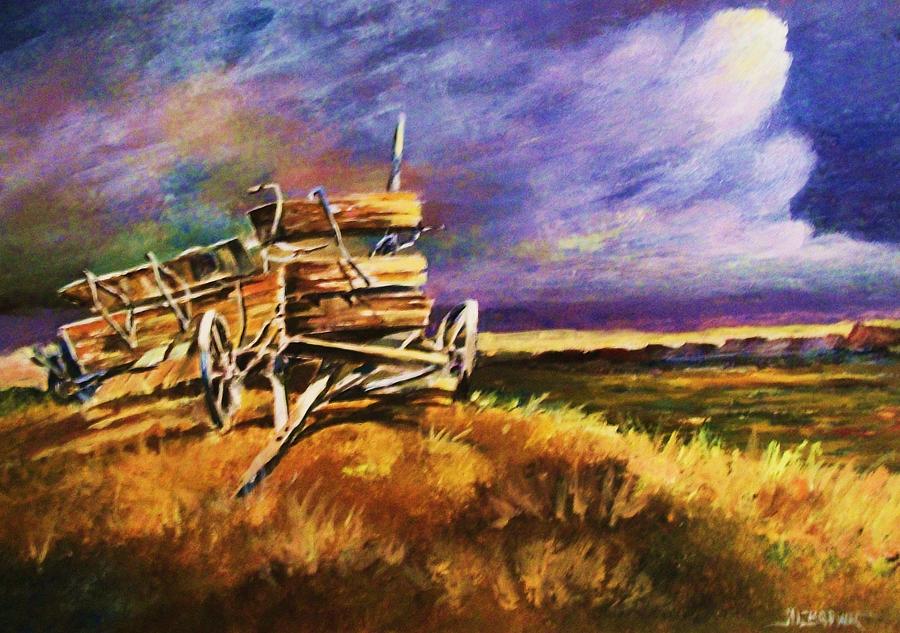 Abandoned on the Plains Painting by Al Brown