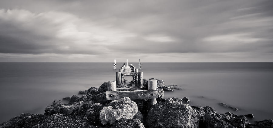 Abandoned Pier Photograph by Adam Romanowicz