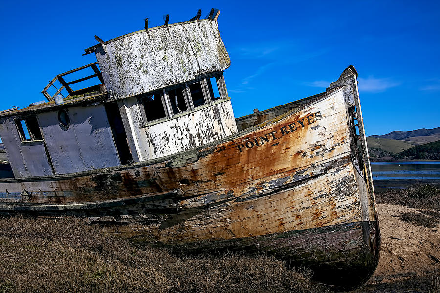 Boat Photograph - Abandoned Point Reyes by Garry Gay