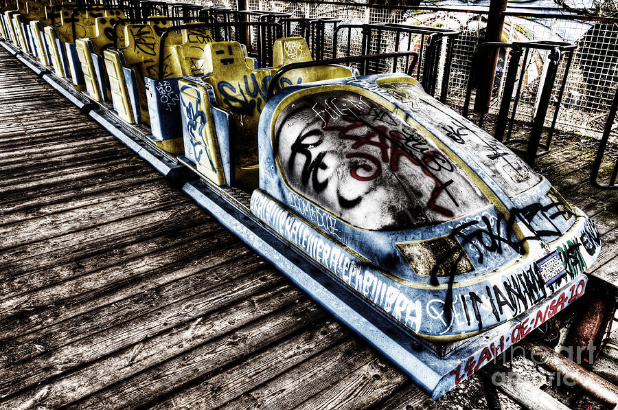 Abandoned roller coaster  Photograph by Colin Woods