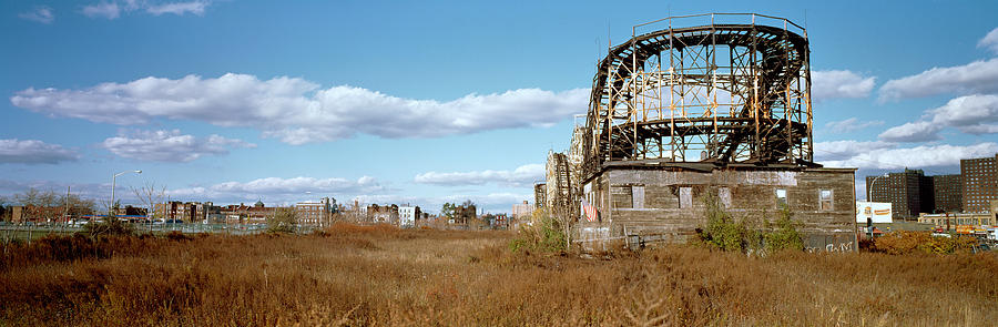 Abandoned Rollercoaster In An Amusement Photograph by Panoramic Images ...