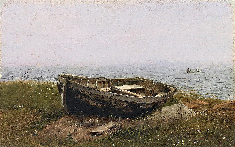 Abandoned Skiff Painting by Frederic Edwin Church