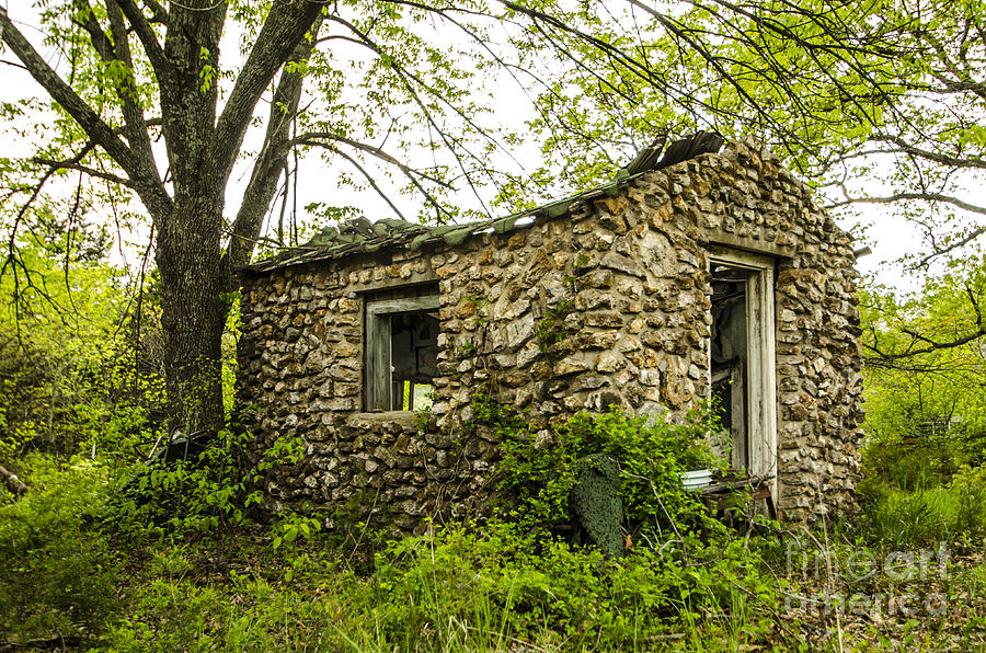Abandoned Stone Cottage Hazelgreen Missouri Photograph by Deborah Smolinske