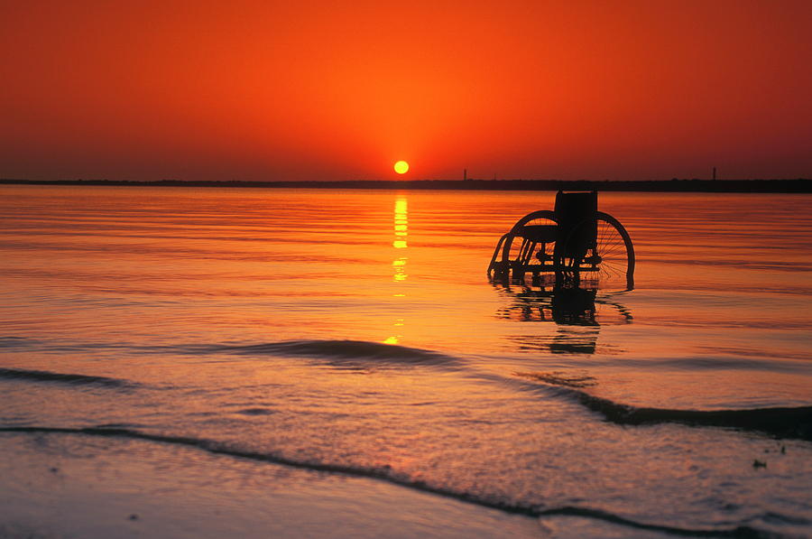 Abandoned Wheelchair Photograph by Jim Reed/science Photo Library