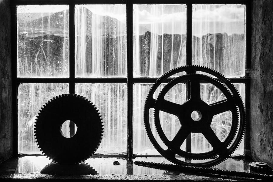 Black And White Photograph - Abandoned workshop by Alexey Stiop