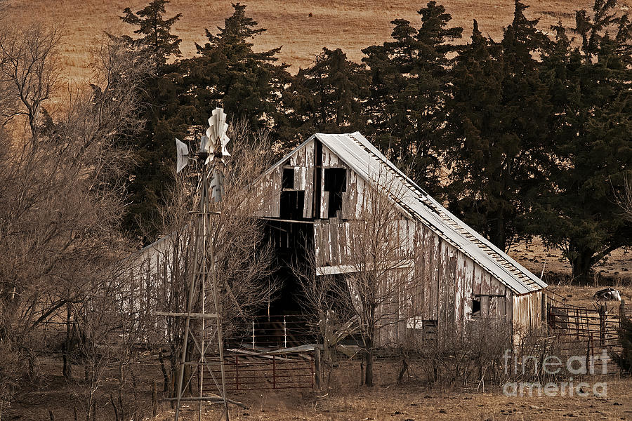 Abanonded Farm and Barn Photograph by Art Whitton