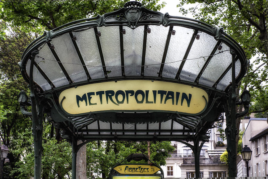 Abbesses Metropolitain Photograph by Georgia Clare