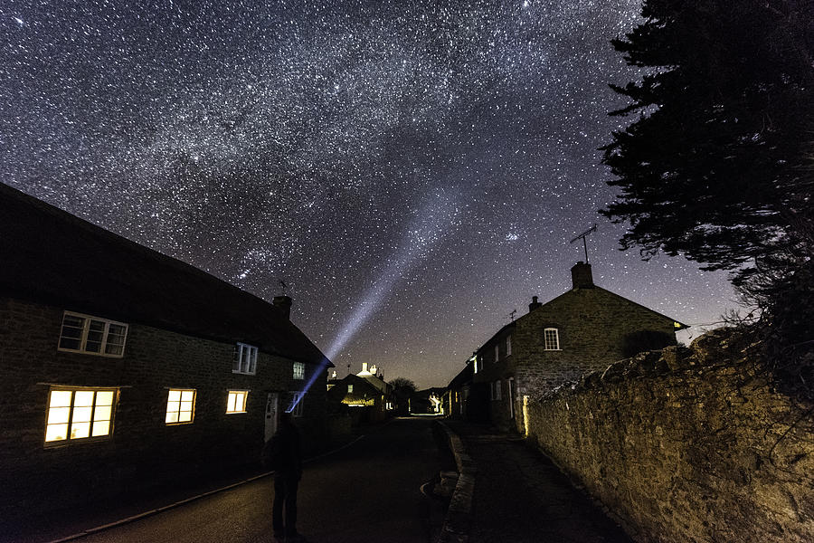 Abbotsbury Under the Dorset Night Sky Photograph by Ollie Taylor - Pixels