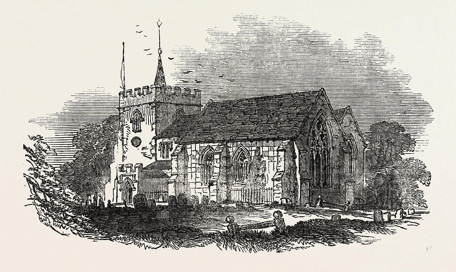 Abbotts Langley Church, Hertfordshire Drawing by English School - Fine ...