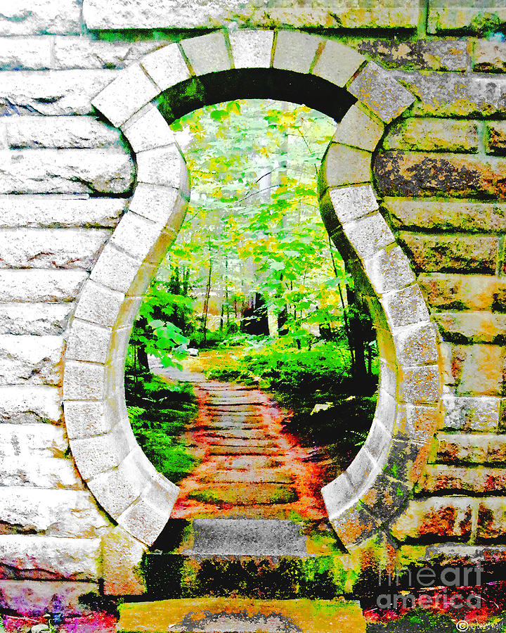 Abby Aldrich Rockefeller Garden Portal Digital Art by Lizi Beard-Ward