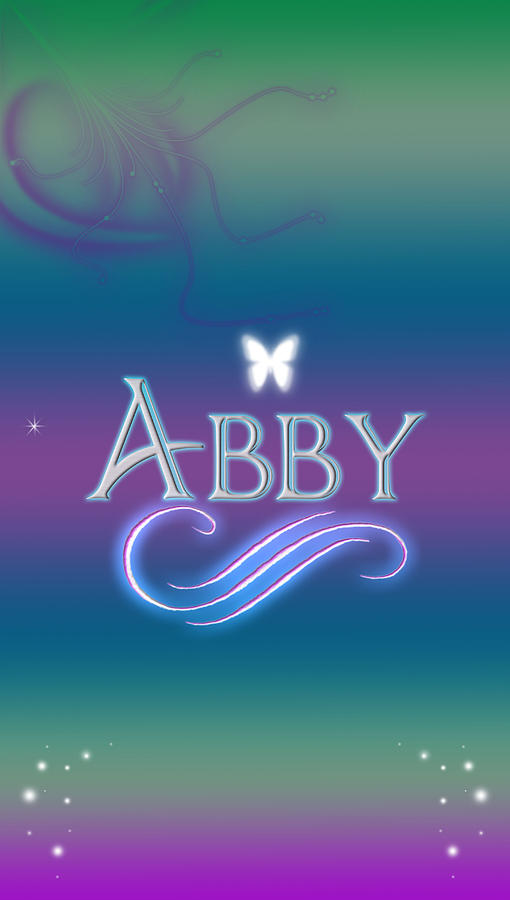 Abby Name Art Digital Art by Becca Buecher - Fine Art America