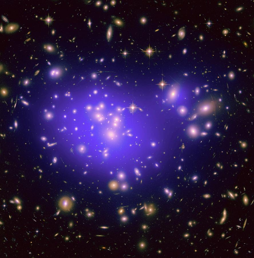 Abell 1689 Galaxy Cluster Photograph by Nasa/esa/stsci/science Photo Library