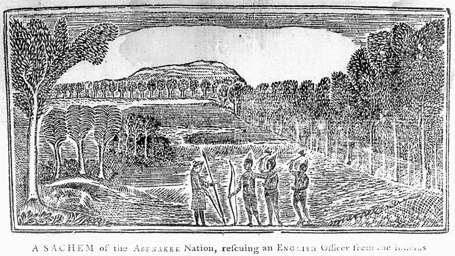 Abenaki Men And Soldier Painting by Granger