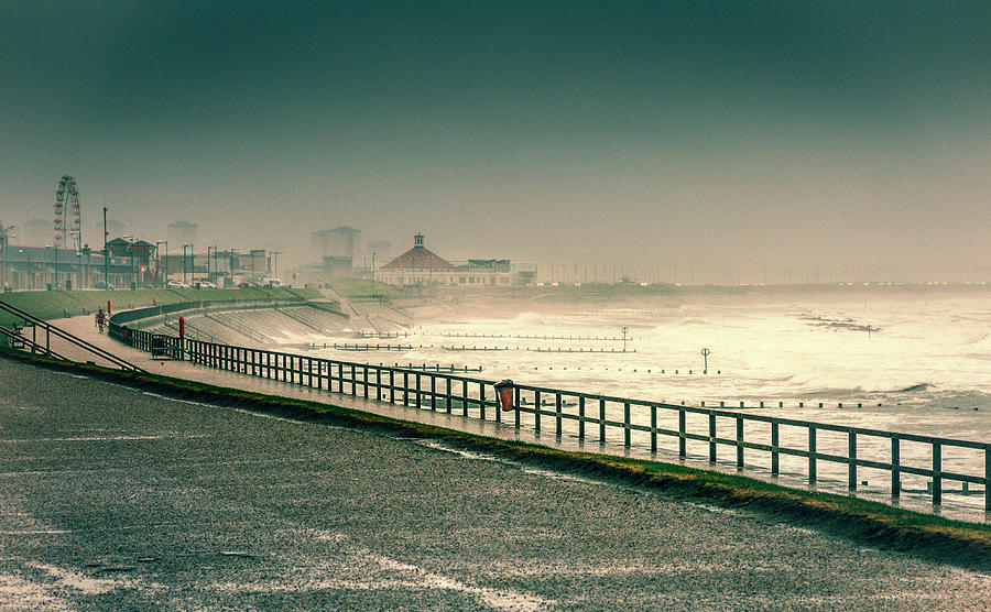 Aberdeen During Storm in North Sea, UK Photograph by Placebo365