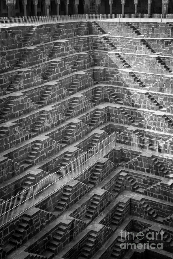 Abhaneri Stepwell Photograph by Inge Johnsson