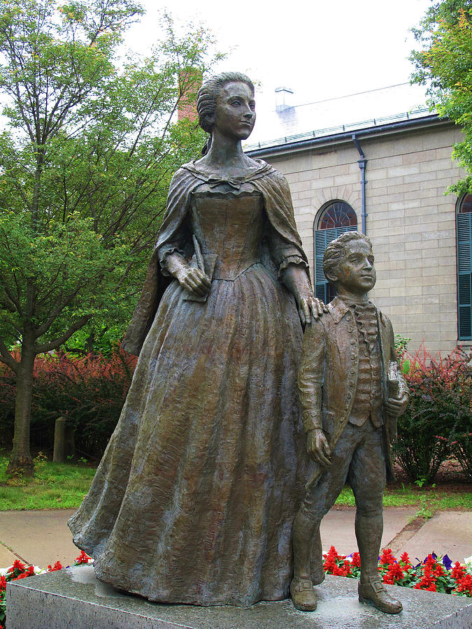 Woman Photograph - Abigail Adams Statue by Barbara McDevitt