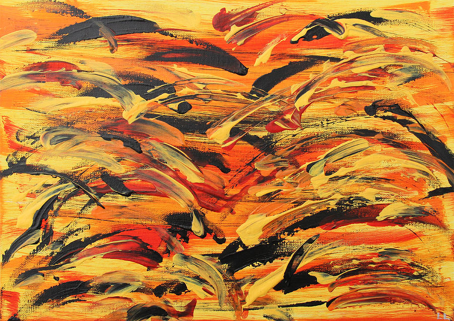 Ablaze Painting by Laura Lane