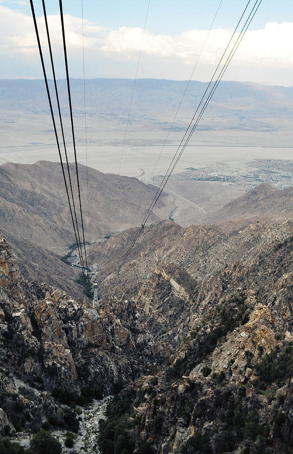 Aboard The Palm Springs Aerial Tramway Portrait Photograph by Kyle Hanson