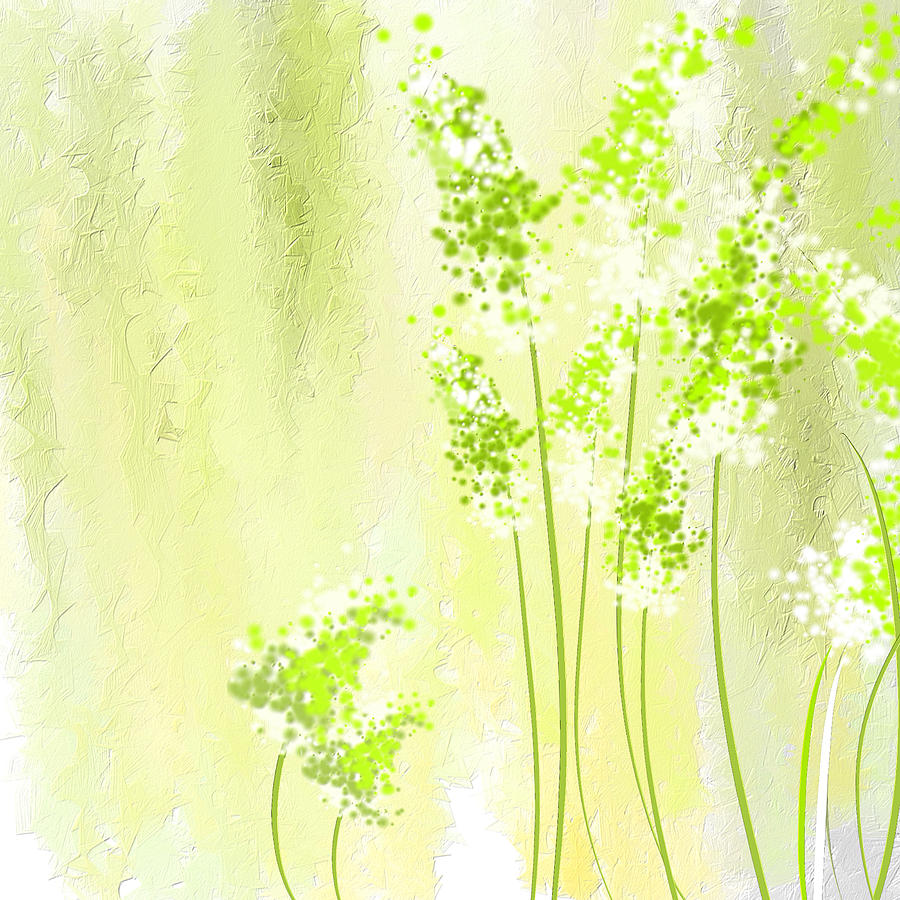 Lime Painting - About Spring by Lourry Legarde