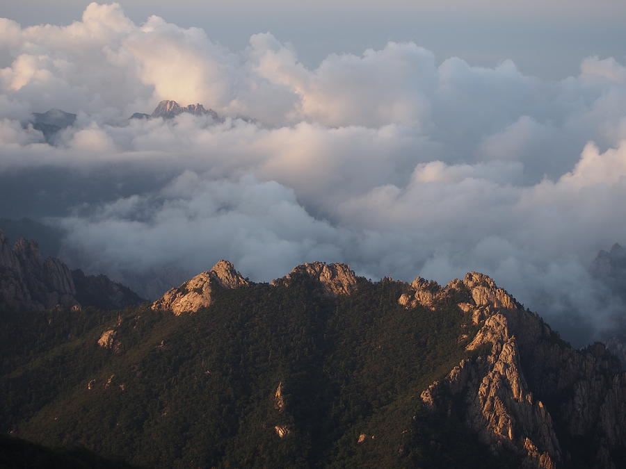 Above Clouds-seoraksan National Photograph by Copyright Michael ...