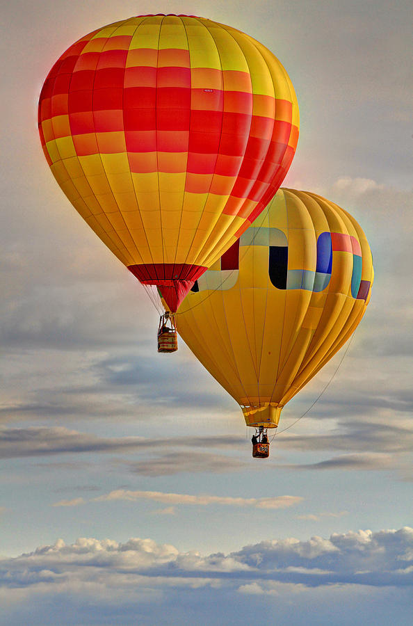 Balloon Photograph - Above by Scott Mahon