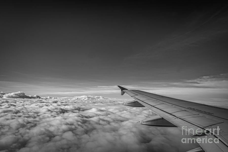 Above The Clouds BW Photograph by Michael Ver Sprill
