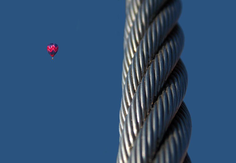Rope Photograph - Above the tension by Chris Cox