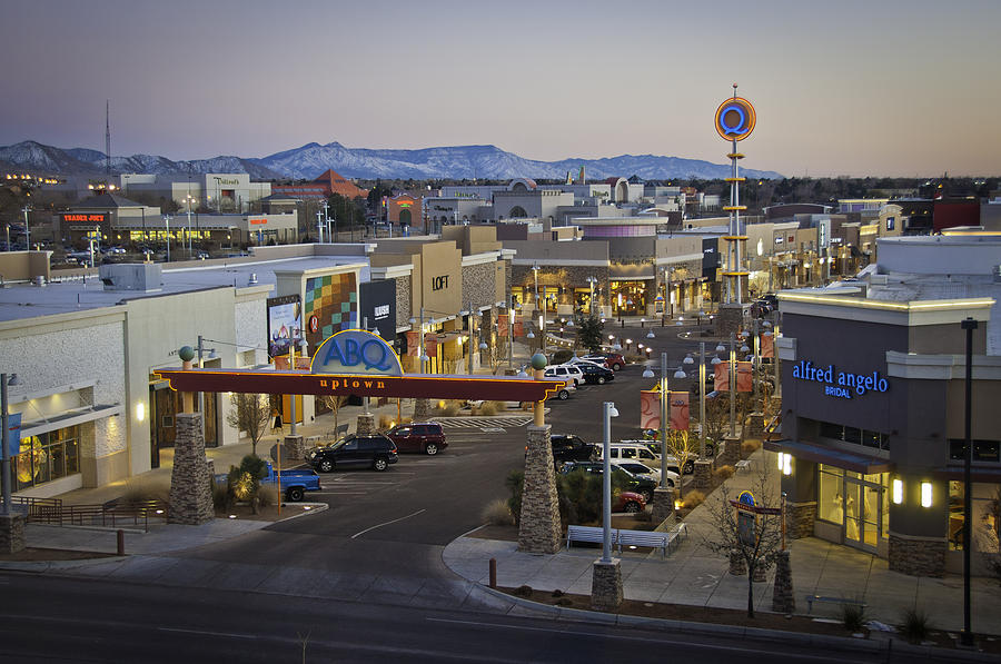 Abq Uptown Shopping Center Photograph by Jon Zich