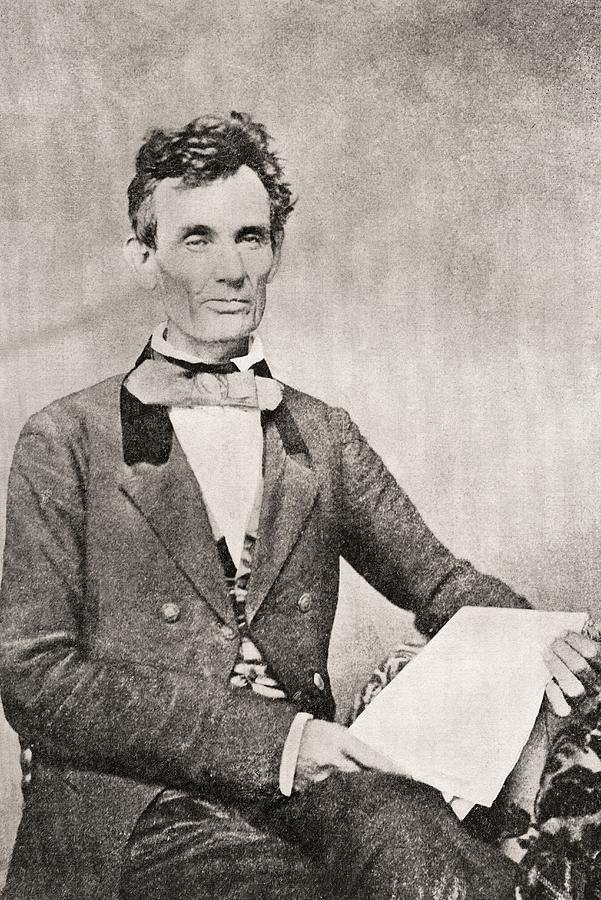 Abraham Lincoln, 1809 – 1865, Seen Here In 1854. 16th President Of The  United States Of America by Bridgeman Images