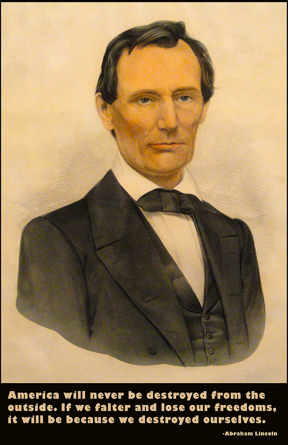 Abraham Lincoln 1860 Digital Art