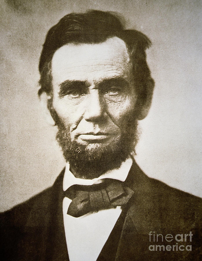 Portrait Photograph - Abraham Lincoln by Alexander Gardner