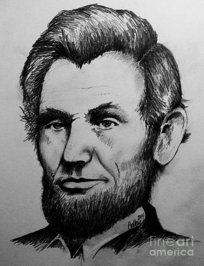 Abraham Lincoln Drawing by Catherine Howley