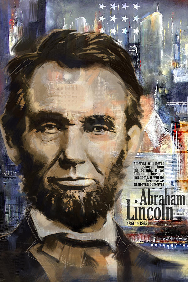 Abraham Lincoln Painting by Corporate Art Task Force