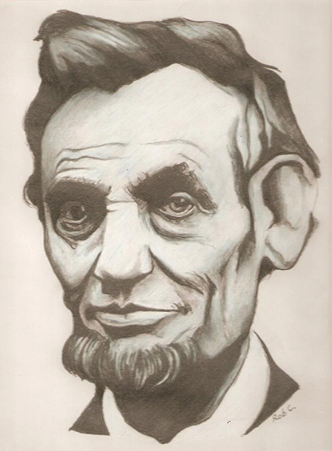 Abraham Lincoln drawing Drawing by Robert Crandall Pixels