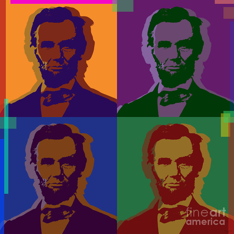 Abraham Lincoln Digital Art by Jean luc Comperat