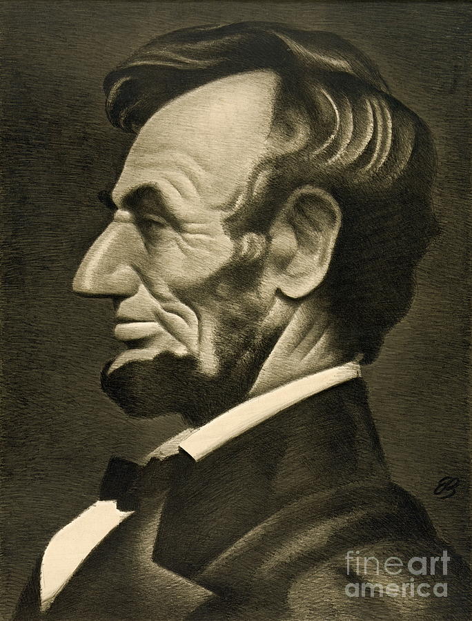 Abraham Lincoln Profile Photograph by Padre Art