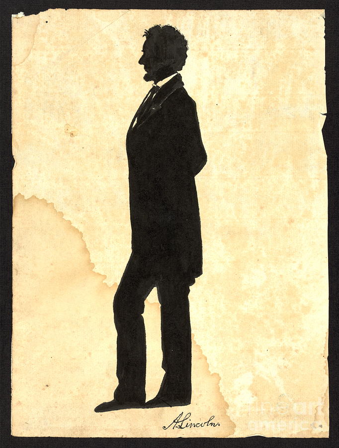 Abraham Lincoln Silhouette 1860 Photograph by Padre Art