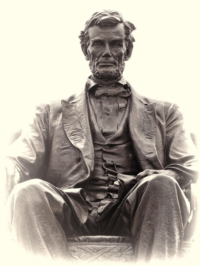 Abraham Lincoln The Face - The Man Photograph by Kathy Clark